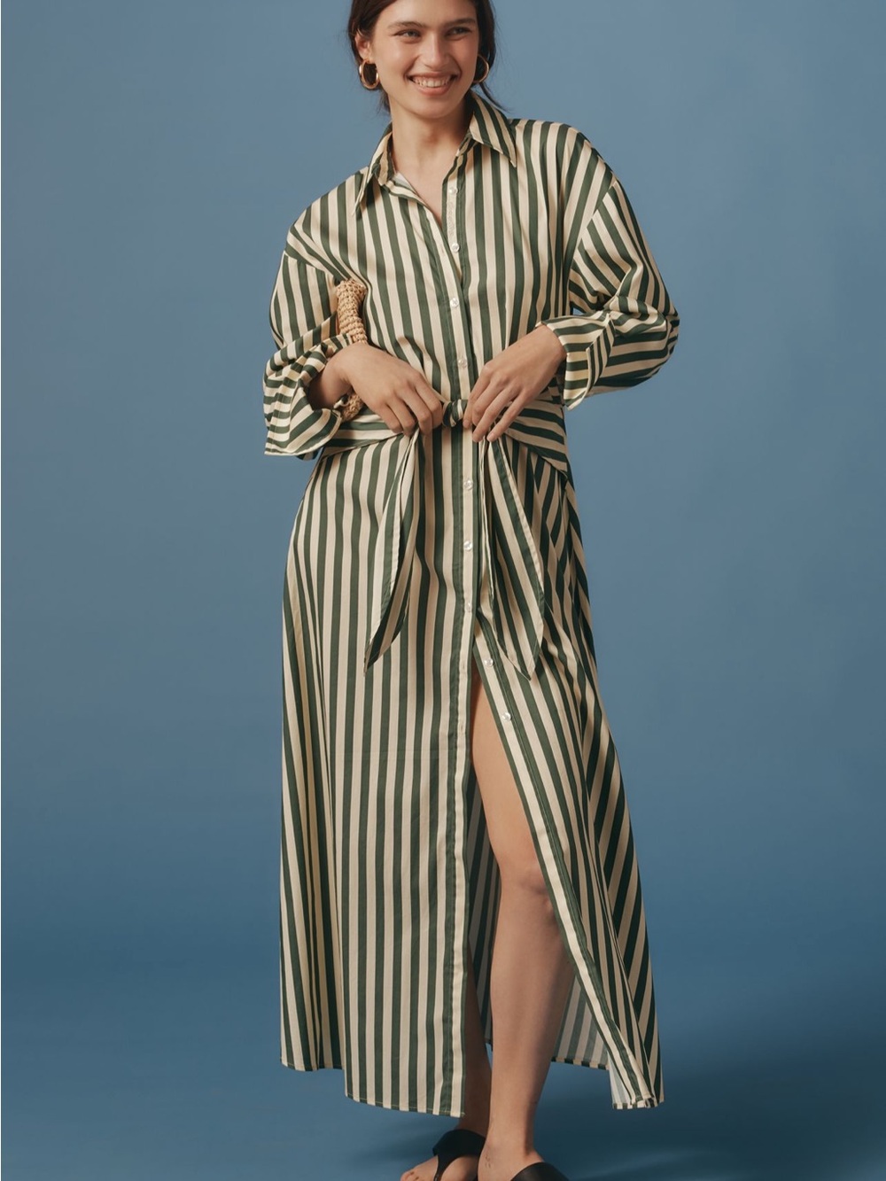 SIMONMILLER Loch Poplin Maxi Dress (M)